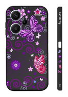 TopQ Cover Design Xiaomi Redmi Note 13 Pro+ 5G Purple butterflies black 123175 - Phone Cover