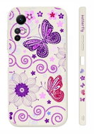TopQ Kryt Design Xiaomi Redmi Note 12S Fialoví motýlci 123278 - Phone Cover