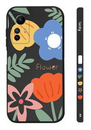 TopQ Cover Design Xiaomi Redmi Note 12S Painted Flowers Black 123276 - Phone Cover