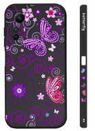 TopQ Kryt Design Xiaomi Redmi Note 12S Fialoví motýlci černý 123228 - Phone Cover