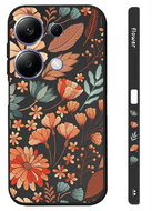 TopQ Kryt Design Xiaomi Redmi Note 13 Pro Luční kvítí černý 123293 - Phone Cover