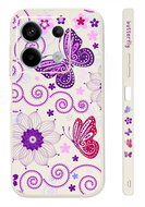 TopQ Kryt Design Xiaomi Redmi Note 13 Pro 5G Fialoví motýlci 123323 - Phone Cover