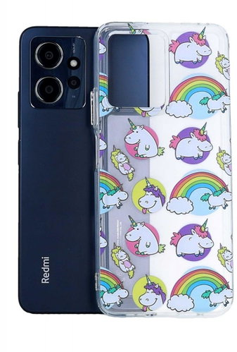 TopQ Kryt Image Xiaomi Redmi Note 12 Image pevný Chunky Unicorns 121667 - Phone Cover - Main image