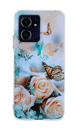 TopQ Kryt Image Xiaomi Redmi Note 12 Image pevný Růže s motýlem 121661 - Phone Cover