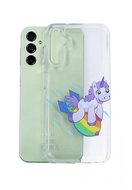 TopQ Cover Image Samsung A14 Image hard Flying Unicorn 121512 - Phone Cover