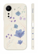 TopQ Cover Design Xiaomi Redmi 13C Blue Flowers 122988 - Phone Cover
