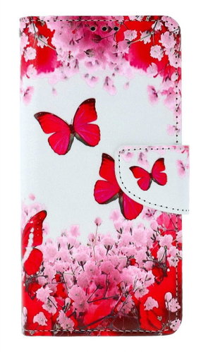 TopQ Case Xiaomi Redmi Note 13 Pro book Pink butterflies 130189 - Phone Case - Main image