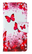 TopQ Case Xiaomi Redmi Note 13 book Pink butterflies 130015 - Phone Case