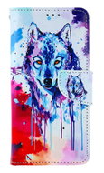 TopQ Xiaomi Redmi Note 13 book case Drawing of a wolf 130013 - Phone Case