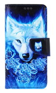 TopQ Xiaomi Redmi Note 13 book case Turquoise wolf 130009 - Phone Case