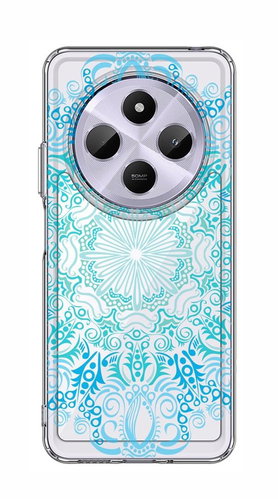 TopQ Cover Image Xiaomi Redmi 14C hard Blue Mandala 132151 - Phone Cover - Main image