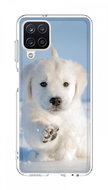 TopQ Kryt Image Samsung A12 pevný Štěňátko 132079 - Kryt na mobil
