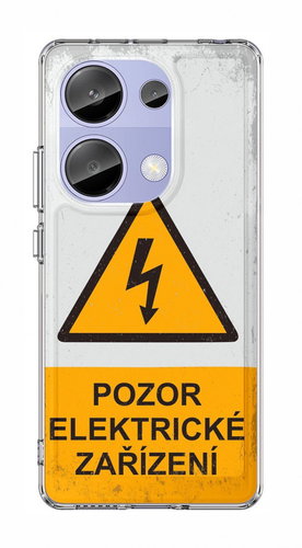 TopQ Cover Image Xiaomi Redmi Note 13 Pro solid Pozor electric device 132077 - Phone Cover - Main image