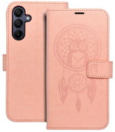 TopQ Case Samsung A16 book trap with owl apricot 131982 - Phone Case