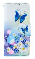 TopQ Case Samsung A20e book White with butterfly 132248 - Phone Case