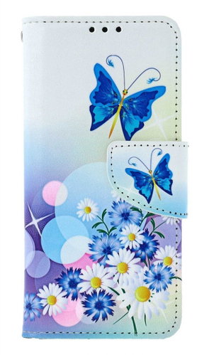 TopQ Case Samsung A20e book White with butterfly 132248 - Phone Case - Main image
