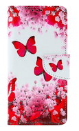 TopQ Case Xiaomi Redmi Note 13 Pro 5G book Pink butterflies 130247 - Phone Case