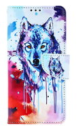 TopQ Xiaomi Redmi Note 13 Pro 5G book case Drawing of a wolf 130244 - Phone Case