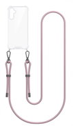 TopQ Cover Armor Samsung A14 with pink cord transparent 132259 - Phone Cover