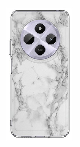 TopQ Cover STYLE Xiaomi Redmi 14C solid Marble white 132679 - Phone Cover - Main image