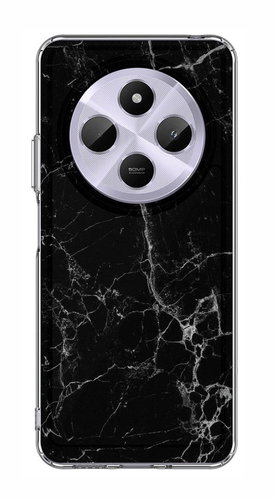 TopQ Cover STYLE Xiaomi Redmi 14C solid Marble black 132678 - Phone Cover - Main image