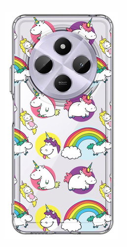 TopQ Cover Image Xiaomi Redmi 14C hard Chunky Unicorns 132671 - Phone Cover - Main image