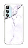 TopQ Cover Samsung A16 solid Marble white 132378 - Phone Cover