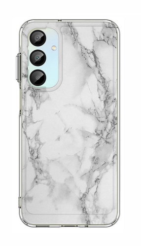 TopQ Cover STYLE Samsung A16 solid Marble white 132376 - Phone Cover - Main image