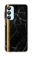 TopQ Cover STYLE Samsung A16 solid marble black-gold 132375 - Phone Cover