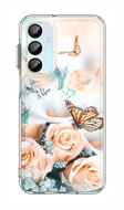 TopQ Cover Image Samsung A16 Image hard Rose with butterfly 132373 - Phone Cover