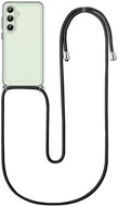 TopQ Cover Samsung S24 FE with black cord transparent 132657 - Phone Cover