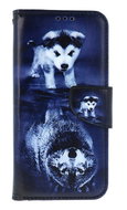 TopQ Case Samsung A15 book Reflection of the wolf 131933 - Phone Case