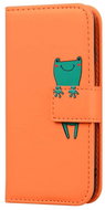 TopQ Case Samsung A16 book orange with frog 132310 - Phone Case