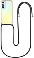 TopQ Cover Samsung A16 with black cord transparent 132643 - Phone Cover