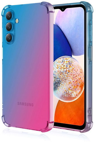 TopQ Kryt Samsung A16 Shock duhový modro-růžový 132292 - Kryt na mobil - Hlavní obrázek