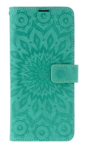 TopQ Case Xiaomi Redmi 14C book Mandala green 133351 - Phone Case - Main image