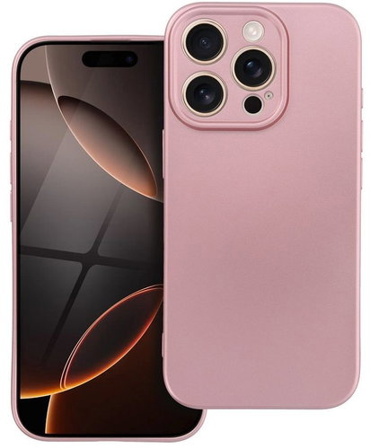 TopQ Cover Metallic iPhone 16 Pro pink 134128 - Phone Cover - Main image