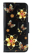 TopQ Case Samsung A15 booklet Golden flowers 132161 - Phone Case