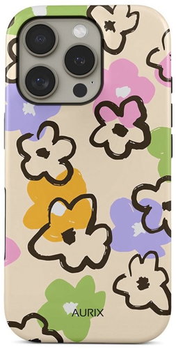 TopQ Cover AURIX MagSafe iPhone 16 Pro Max Flower Drawing 133569 - Phone Cover - Main image