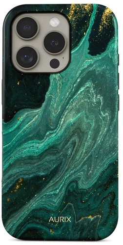 TopQ Cover AURIX MagSafe iPhone 16 Pro Green Lagoon 133555 - Phone Cover - Main image