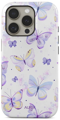 TopQ Cover AURIX MagSafe iPhone 16 Pro Butterflies 133553 - Phone Cover - Main image