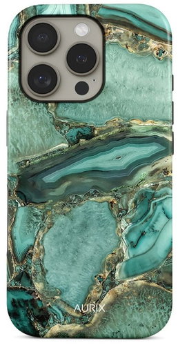 TopQ Cover AURIX MagSafe iPhone 16 Pro Emerald Glow 133552 - Phone Cover - Main image