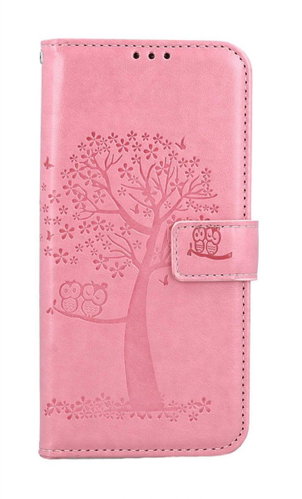 TopQ Case Samsung A16 booklet Pink tree owls 132439 - Phone Case - Main image