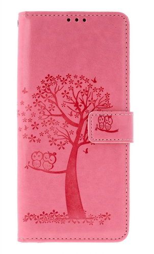 TopQ Case Xiaomi Redmi 14C booklet Pink tree owls 132391 - Phone Case - Main image