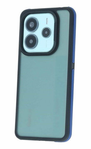 TopQ Cover Xiaomi Redmi Note 14 5G dark with blue edge 135278 - Phone Cover - Main image