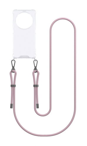TopQ Cover Armor Xiaomi Redmi 14C with pink cord transparent 136073 - Phone Cover - Main image
