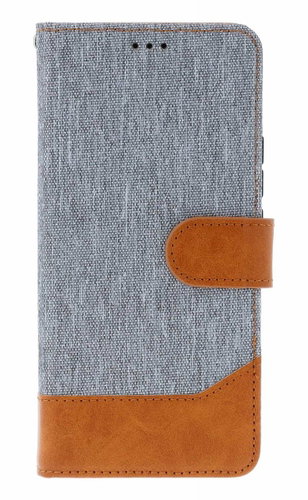 TopQ Case Jeans Xiaomi Redmi Note 14 Pro+ 5G book grey 136195 - Phone Case - Main image