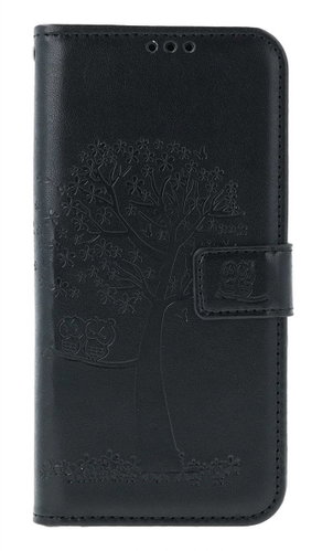 TopQ Case Samsung A15 book Black tree owls 130610 - Phone Case - Main image