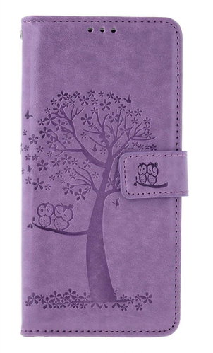 TopQ Case Xiaomi Redmi Note 13 Pro 5G book Light purple tree owls 130625 - Phone Case - Main image