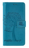 TopQ Case Xiaomi Redmi Note 13 book Turquoise tree owls 130629 - Phone Case
